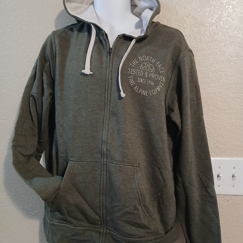 The North Face Green Zip-Up Hoodie